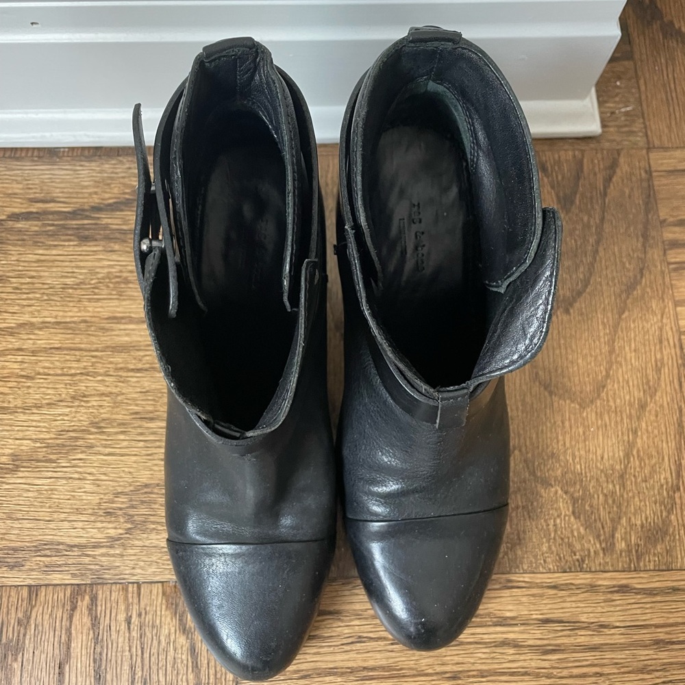 Rag And Bone Black Leather Harrow Boot Size 6.5 - image 5